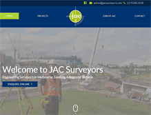 Tablet Screenshot of jacsurveyors.com